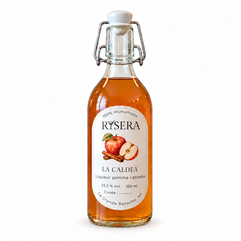 Liqueur de pomme-cannelle "La Caldea"